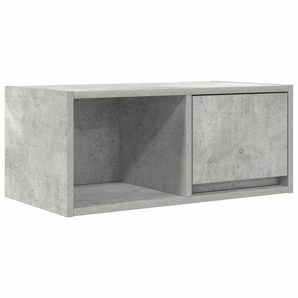 Έπιπλο Τηλεόρασης Γκρι μπετόν 60x31x25,5 εκ. Επεξεργασμένο Ξύλο