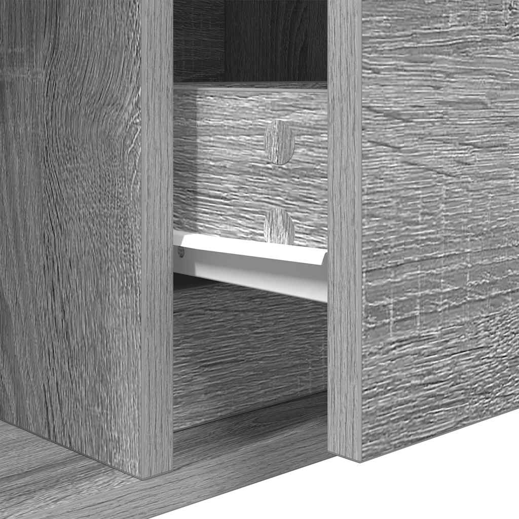 Έπιπλο Τηλεόρασης Γκρι Sonoma 60x31x25,5 εκ. Επεξεργασμένο Ξύλο