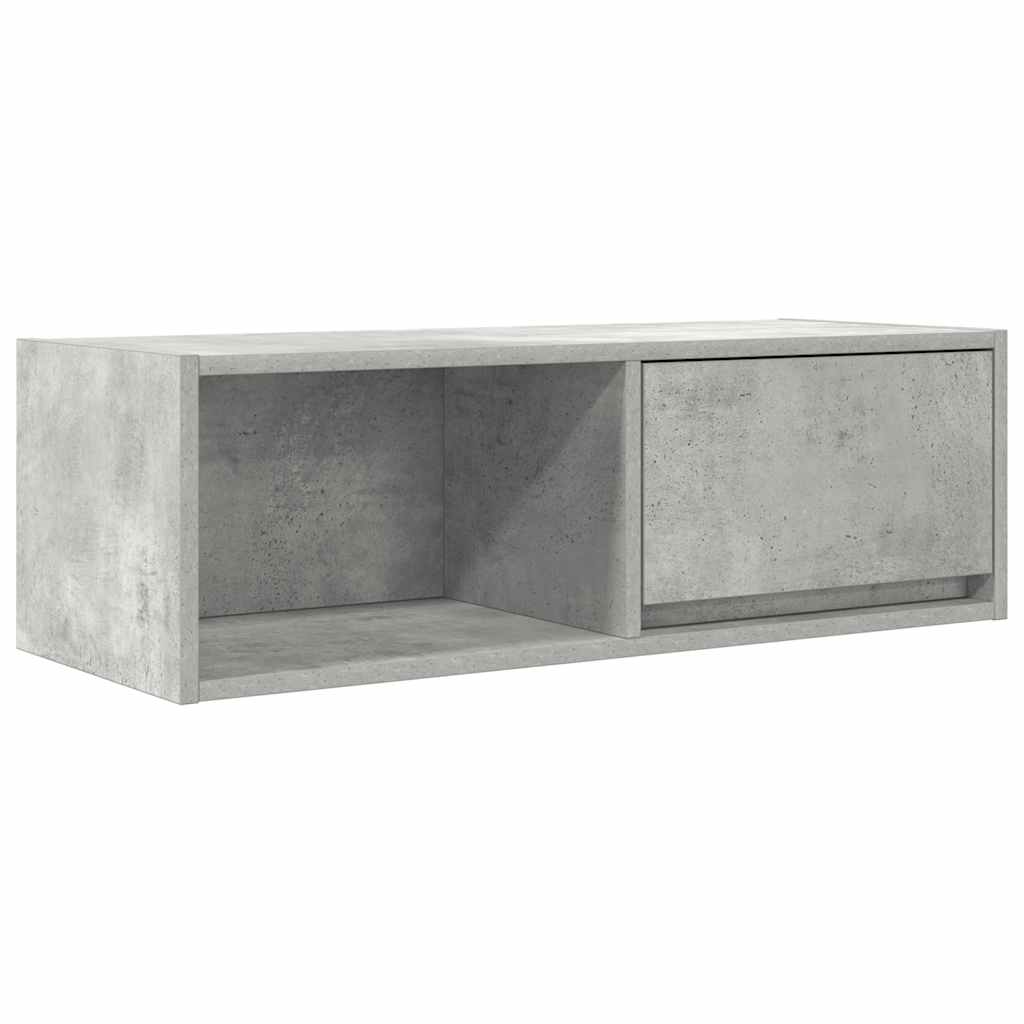 Έπιπλο Τηλεόρασης Γκρι Σκυροδέματος 80x31x25,5εκ. Επεξεργ. Ξύλο - Pakobazaar