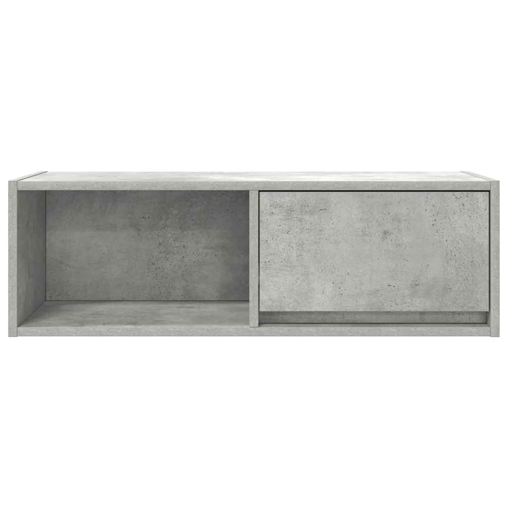 Έπιπλο Τηλεόρασης Γκρι Σκυροδέματος 80x31x25,5εκ. Επεξεργ. Ξύλο - Pakobazaar