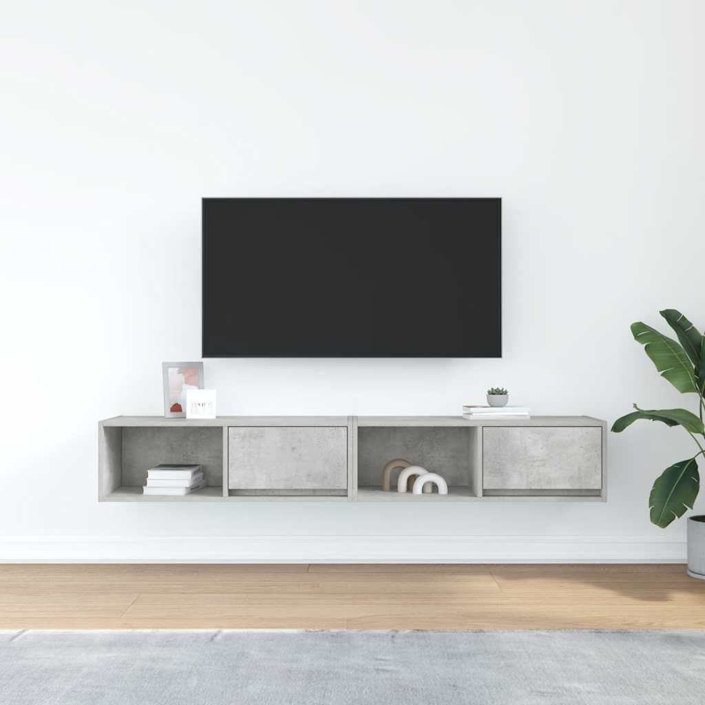 Έπιπλα Τηλεόρασης 2 τεμ. 80x31x25,5 εκ. Επεξεργασμένο Ξύλο