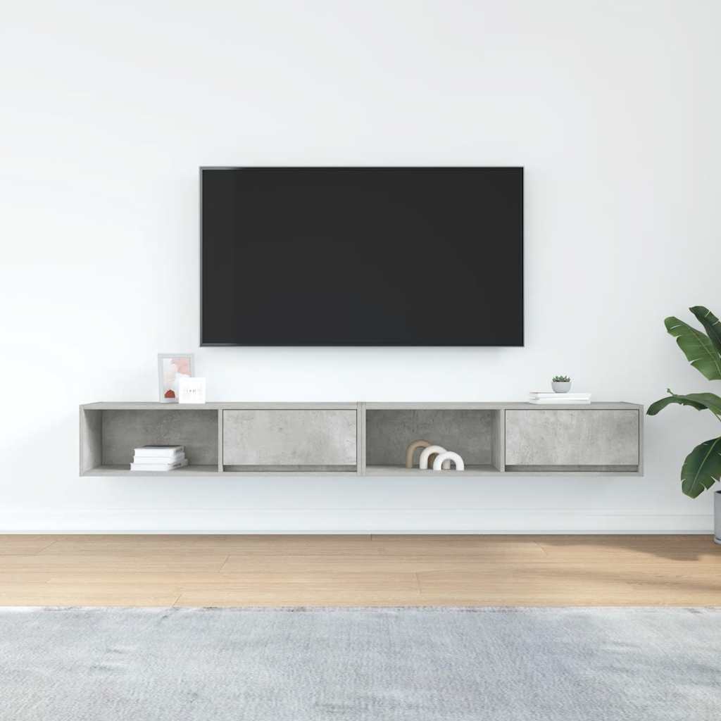 Έπιπλα Τηλεόρασης 2 τεμ. 100x31x25,5 εκ. Επεξεργασμένο Ξύλο