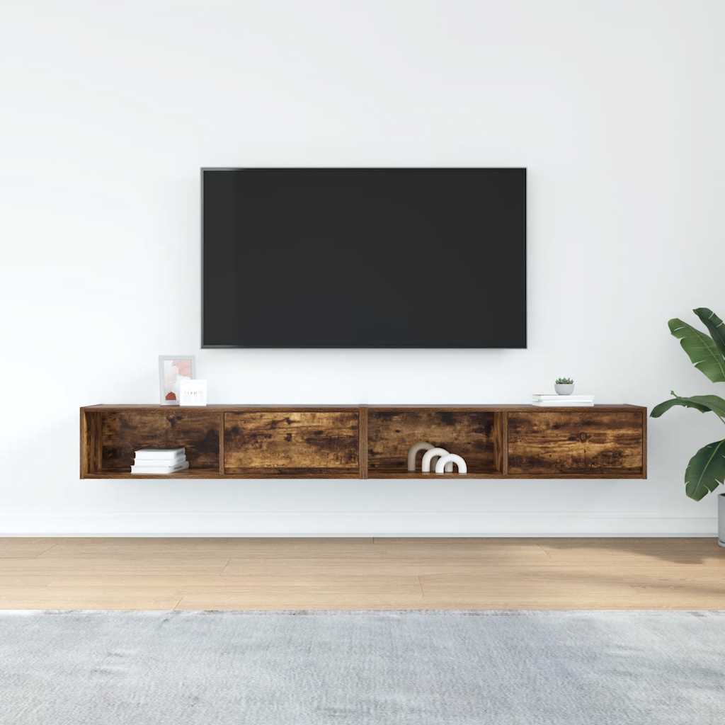 Έπιπλα Τηλεόρασης 2 τεμ. 100x31x25,5 εκ Επεξεργασμένο Ξύλο