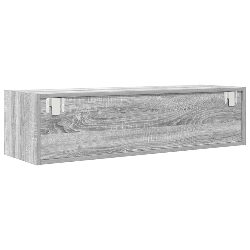 Έπιπλο Τηλεόρασης Γκρι Sonoma 100x31x25,5 εκ. από Επεξεργ. Ξύλο