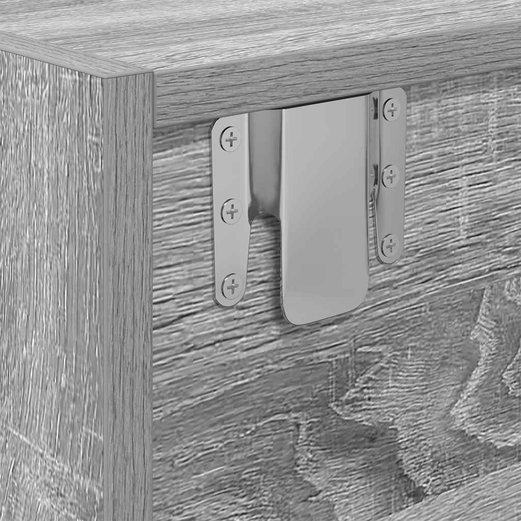 Έπιπλο Τηλεόρασης Γκρι Sonoma 100x31x25,5 εκ. από Επεξεργ. Ξύλο