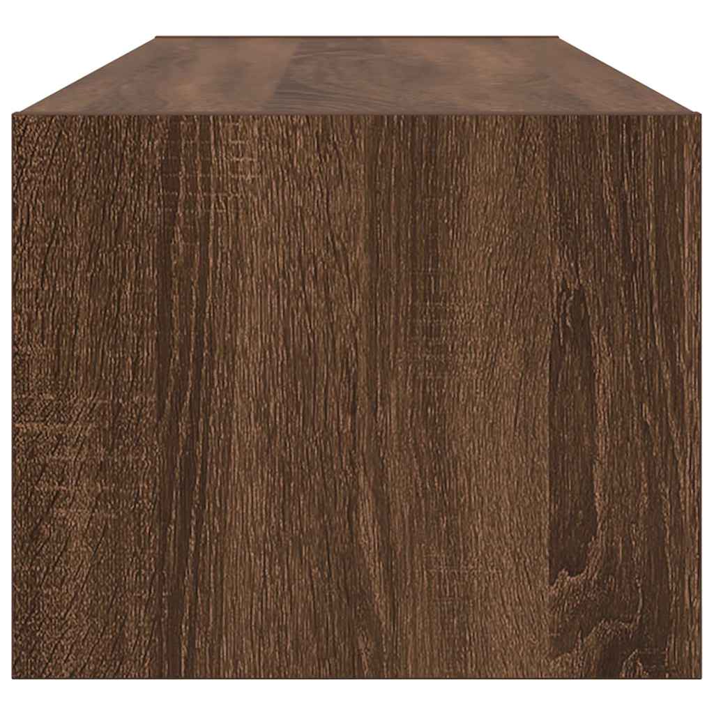 Έπιπλο Τηλεόρασης Καφέ Δρυς 100x31x25,5 εκ. Επεξεργασμένο Ξύλο