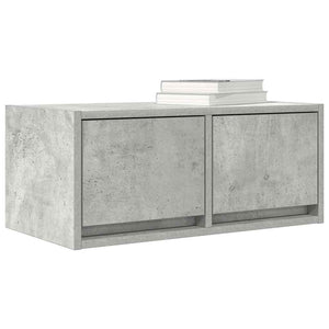 Έπιπλο Τηλεόρασης Γκρι μπετόν 60x31x25,5 εκ. Επεξεργασμένο Ξύλο