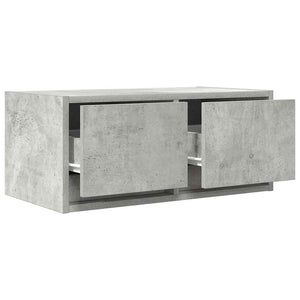 Έπιπλο Τηλεόρασης Γκρι μπετόν 60x31x25,5 εκ. Επεξεργασμένο Ξύλο