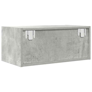 Έπιπλο Τηλεόρασης Γκρι μπετόν 60x31x25,5 εκ. Επεξεργασμένο Ξύλο