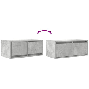 Έπιπλο Τηλεόρασης Γκρι μπετόν 60x31x25,5 εκ. Επεξεργασμένο Ξύλο