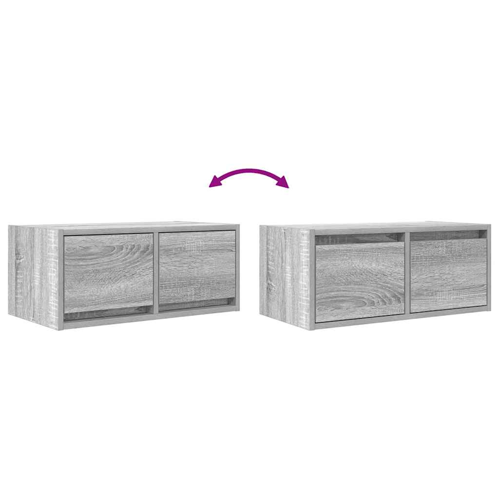 Έπιπλο Τηλεόρασης Γκρι Sonoma 60x31x25,5 εκ. Επεξεργασμένο Ξύλο