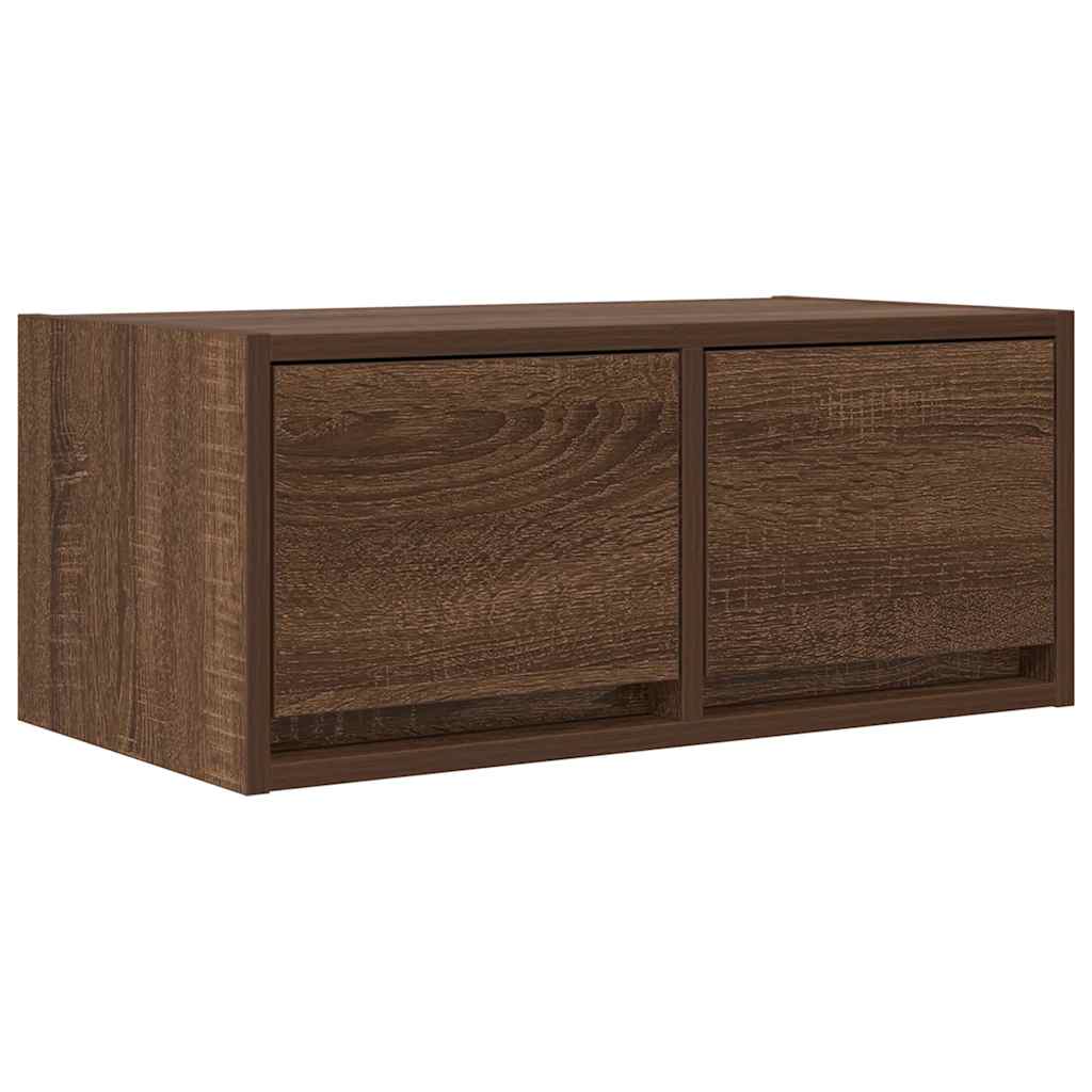 Έπιπλο Τηλεόρασης καφέ δρυς 60x31x25,5 εκ. Επεξεργασμένο Ξύλο