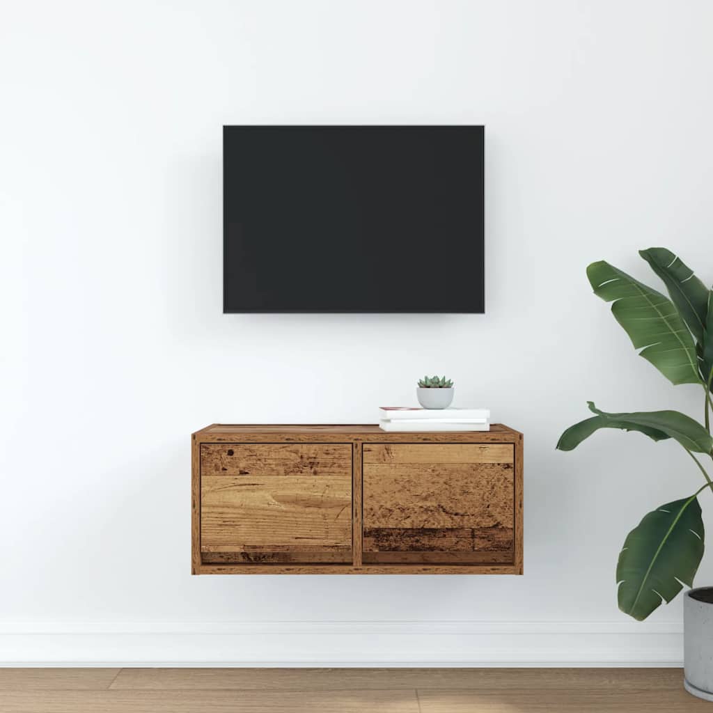 Έπιπλο Τηλεόρασης Παλιό ξύλο 60x31x25,5 εκ. Επεξεργασμένο Ξύλο - Pakobazaar