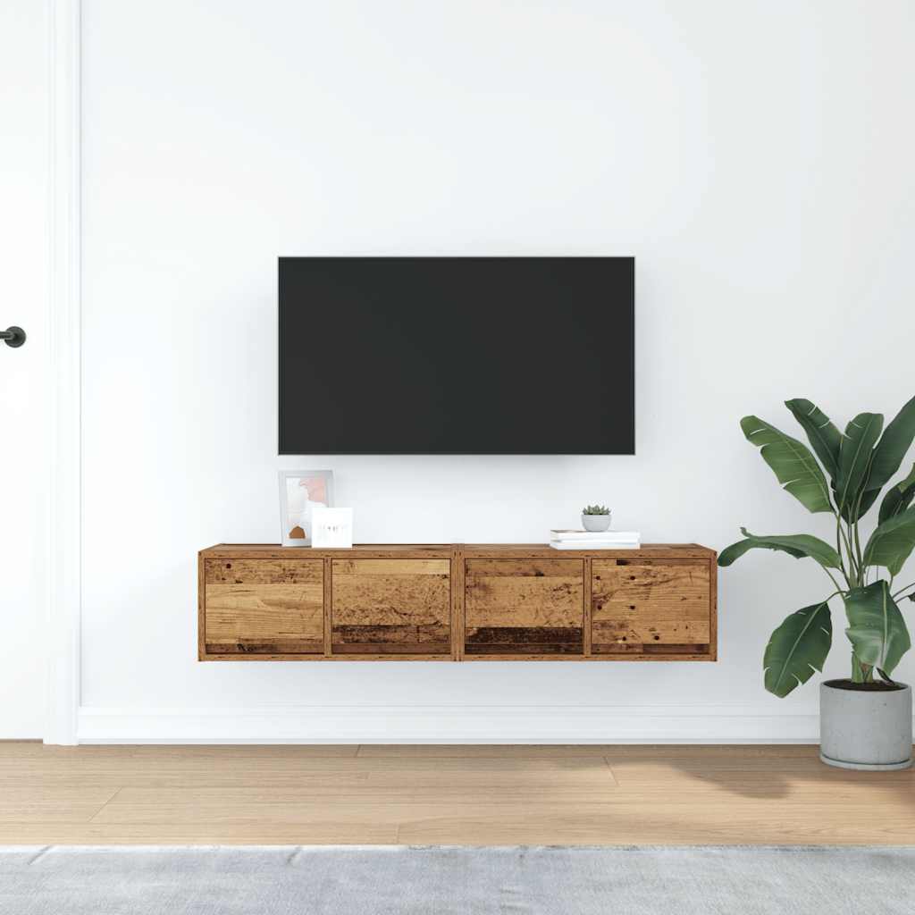 Έπιπλα Τηλεόρασης 2 τεμ. 60x31x25,5 εκ. Επεξεργασμένο Ξύλο