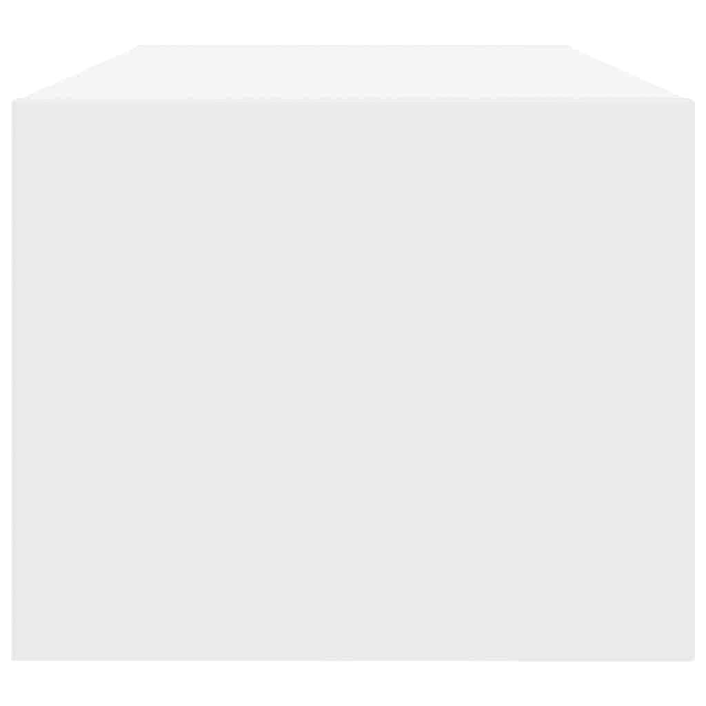 Έπιπλο Τηλεόρασης Λευκό 80x31x25,5 εκ. Επεξεργασμένο Ξύλο - Pakobazaar