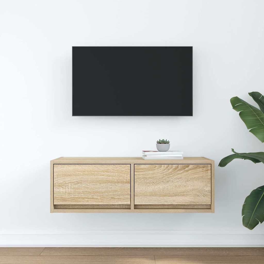Έπιπλο Τηλεόρασης Sonoma Δρυς 80x31x25,5 εκ. Επεξ. Ξύλο - Pakobazaar