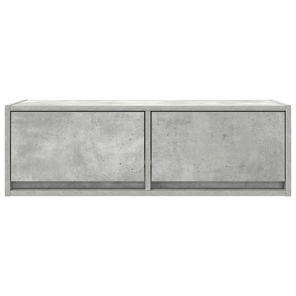 Έπιπλο Τηλεόρασης Γκρι Σκυροδέματος 80x31x25,5εκ. Επεξεργ. Ξύλο