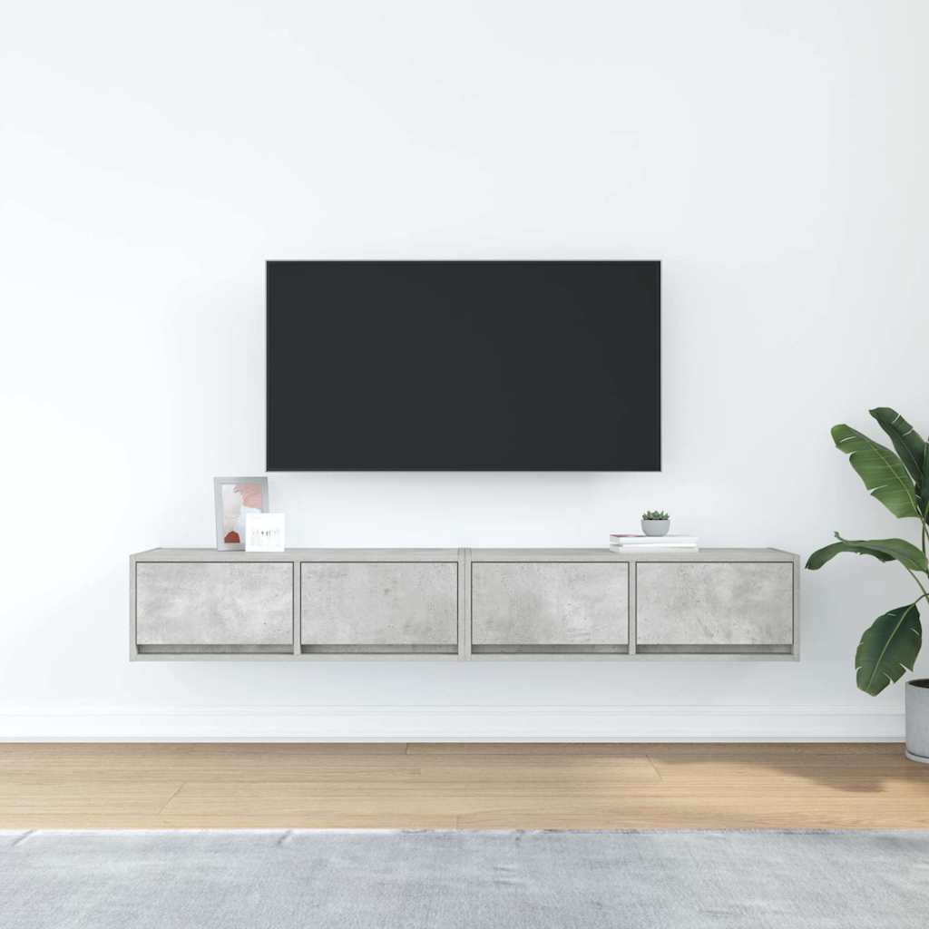 Έπιπλα Τηλεόρασης 2 τεμ. 80x31x25,5 εκ. Επεξεργασμένο Ξύλο
