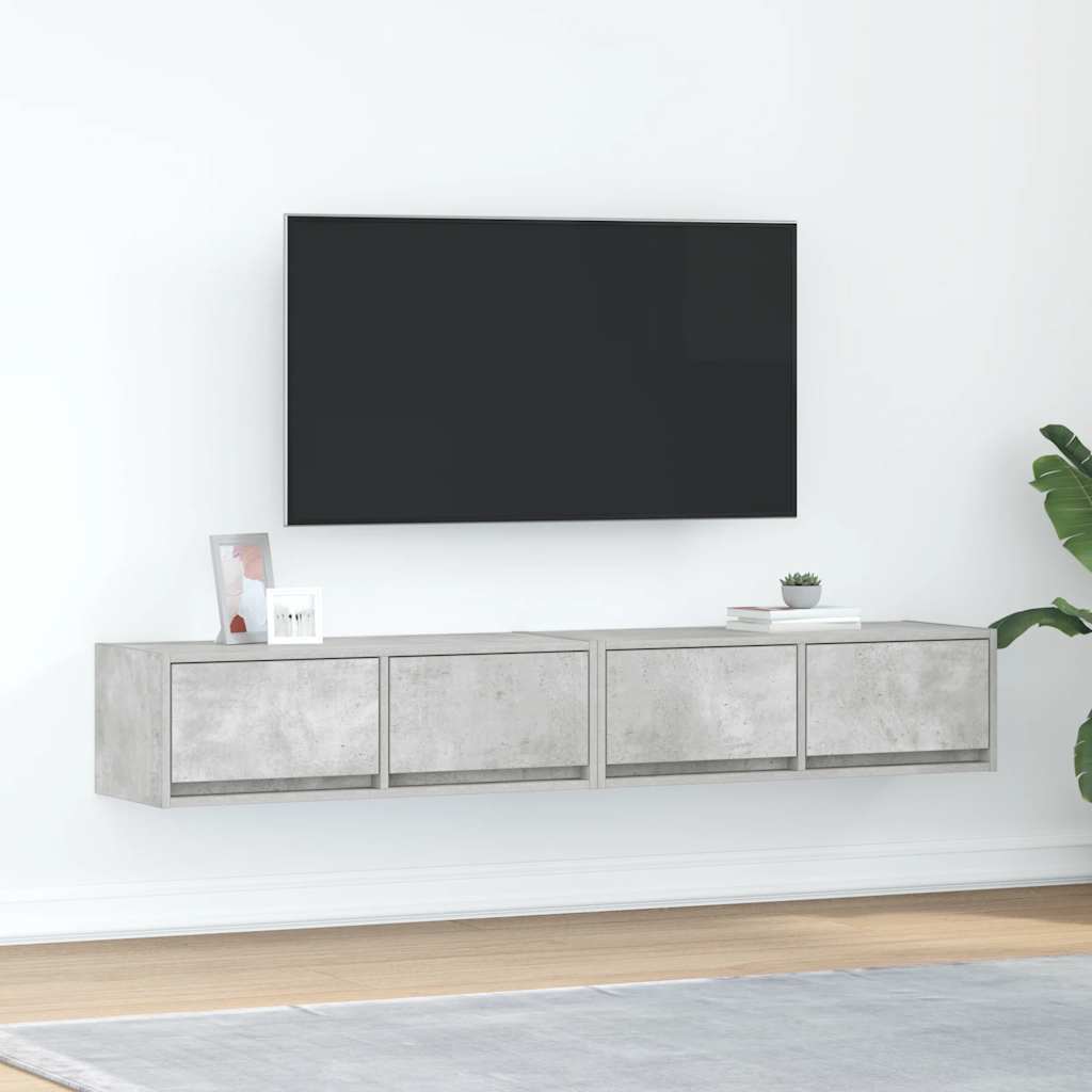 Έπιπλα Τηλεόρασης 2 τεμ. 80x31x25,5 εκ. Επεξεργασμένο Ξύλο