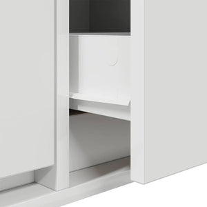 Ντουλάπι TV 100 x 31 x 25,5 εκ. Λευκό Επεξεργασμένο ξύλο