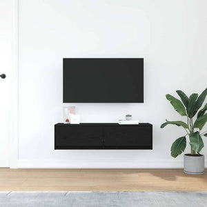 Ντουλάπι TV Μαύρη δρυς 100 x 31 x 25.5 εκ. Επεξεργασμένο ξύλο - Pakobazaar