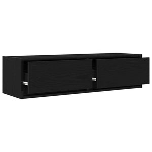 Ντουλάπι TV Μαύρη δρυς 100 x 31 x 25.5 εκ. Επεξεργασμένο ξύλο - Pakobazaar
