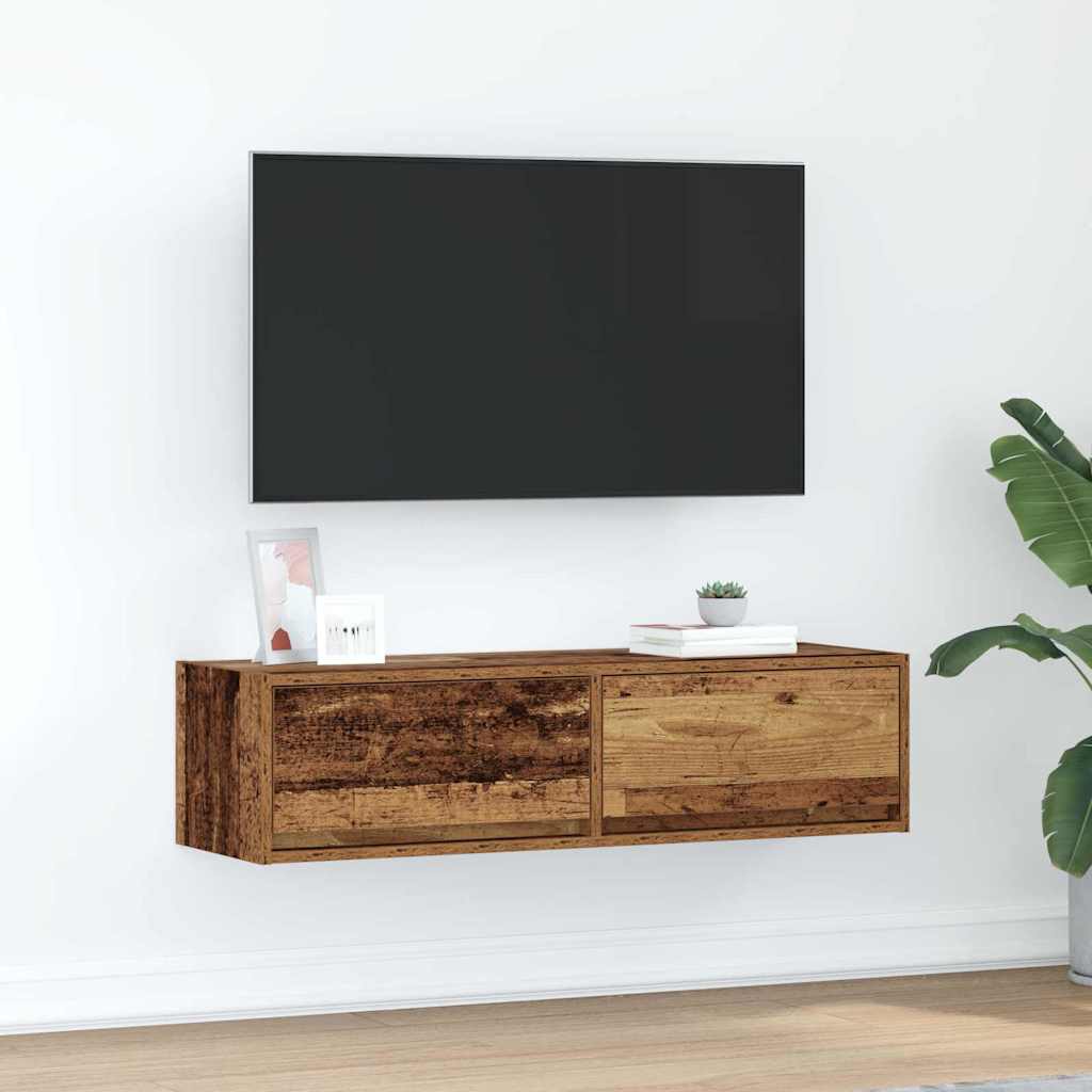 Ντουλάπι TV Παλαιό ξύλο 100 x 31 x 25,5 εκ. Επεξεργασμένο ξύλο