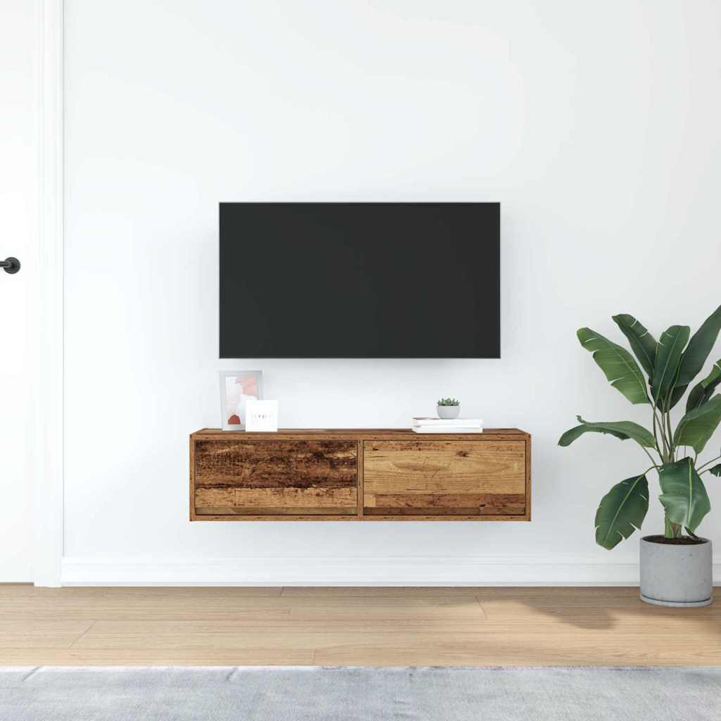 Ντουλάπι TV Παλαιό ξύλο 100 x 31 x 25,5 εκ. Επεξεργασμένο ξύλο