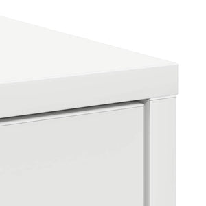 Συρταριέρα με Συρτάρια Λευκή 80x34x76 εκ. από Επεξ. Ξύλο - Pakobazaar