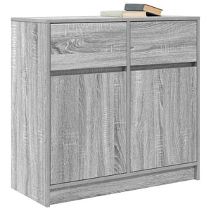Συρταριέρα με Συρτάρια Γκρι Sonoma 80x34x76 εκ. από Επεξ. Ξύλο