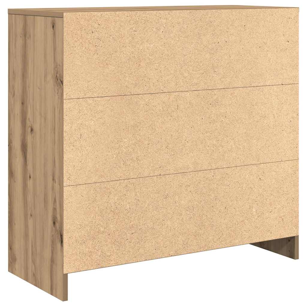Συρταριέρα με Συρτάρια Τεχνίτης Δρυς 80x34x76 εκ. Επεξ. Ξύλο - Pakobazaar