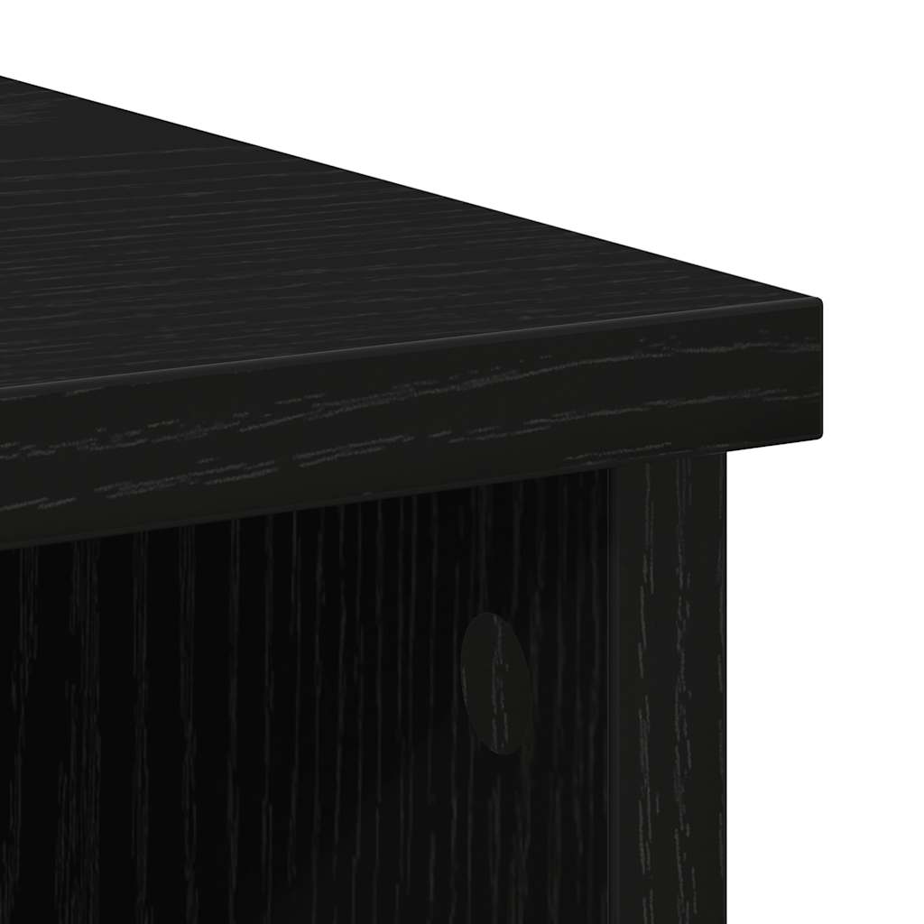Συρταριέρα με Συρτάρια Μαύρη βελανιδιά 101x35x76 εκ. Επεξ. Ξύλο