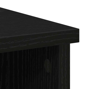 Συρταριέρα με Συρτάρια Μαύρη βελανιδιά 101x35x76 εκ. Επεξ. Ξύλο