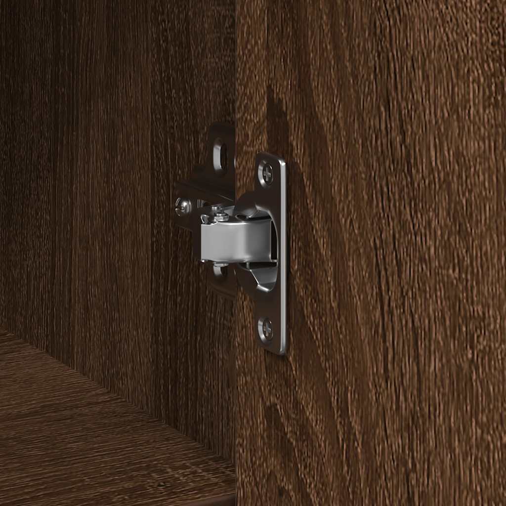 Συρταριέρα με Συρτάρια καφέ δρυς 101x35x76 εκ. Επεξ. Ξύλο - Pakobazaar