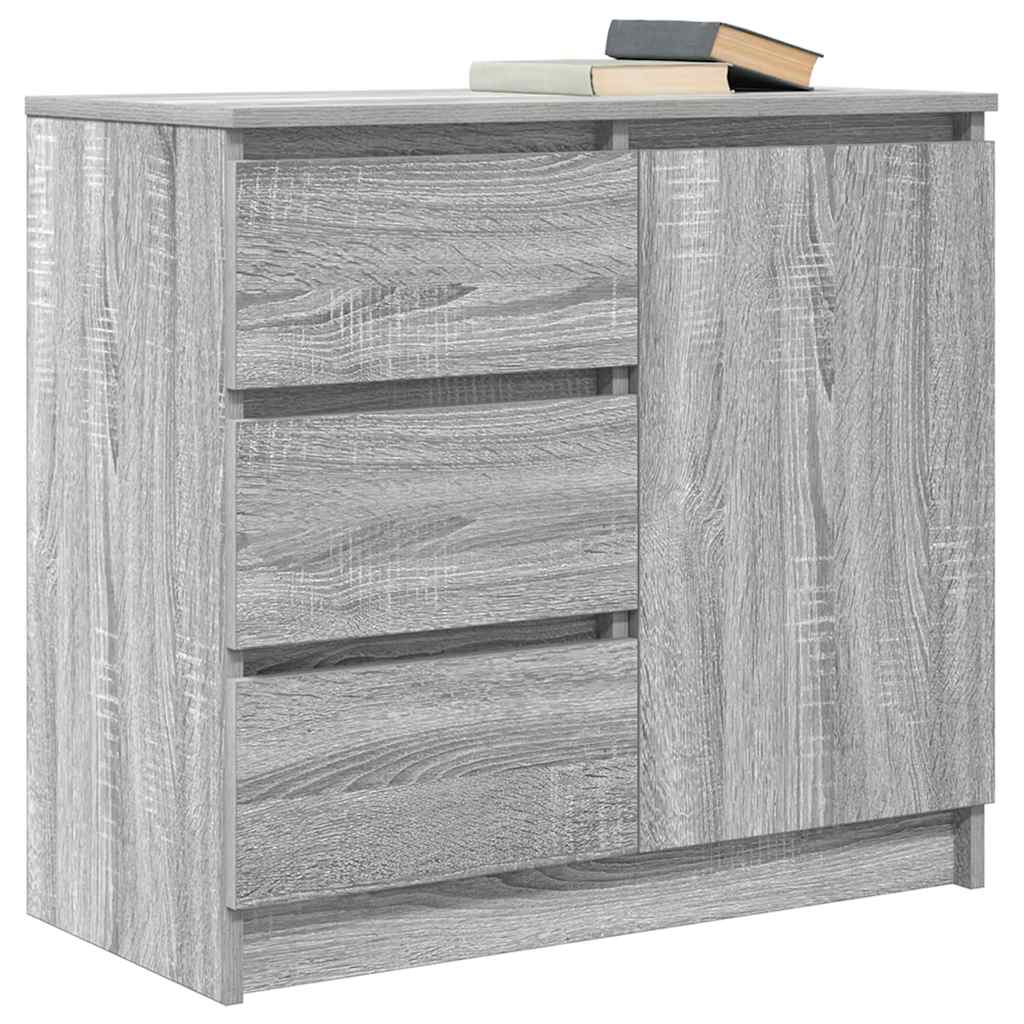Συρταριέρα με Συρτάρια Γκρι Sonoma 71x35x65 εκ. από Επεξ. Ξύλο - Pakobazaar