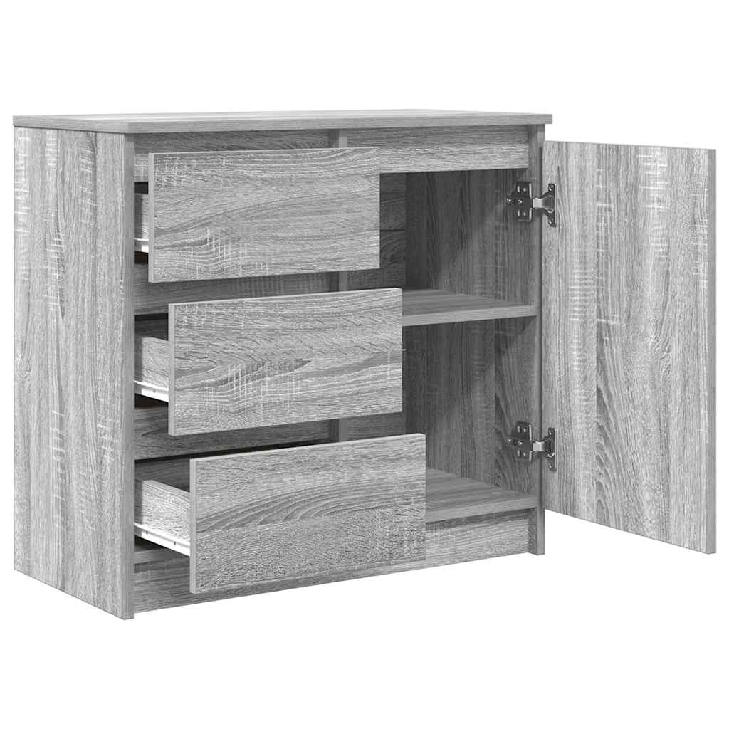 Συρταριέρα με Συρτάρια Γκρι Sonoma 71x35x65 εκ. από Επεξ. Ξύλο - Pakobazaar