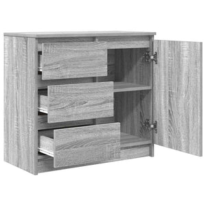 Συρταριέρα με Συρτάρια Γκρι Sonoma 71x35x65 εκ. από Επεξ. Ξύλο - Pakobazaar