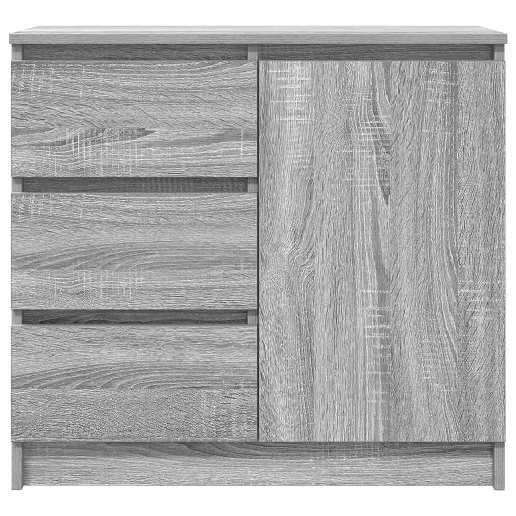 Συρταριέρα με Συρτάρια Γκρι Sonoma 71x35x65 εκ. από Επεξ. Ξύλο - Pakobazaar