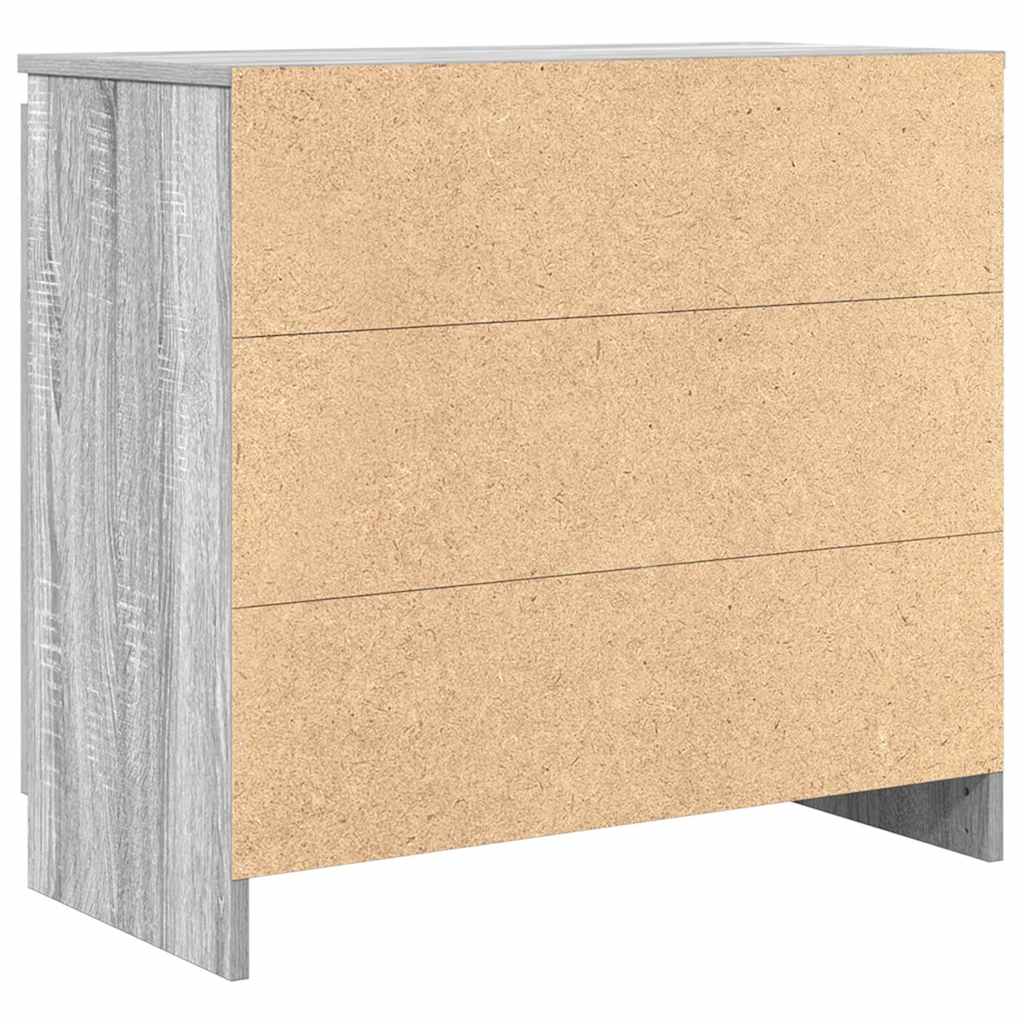 Συρταριέρα με Συρτάρια Γκρι Sonoma 71x35x65 εκ. από Επεξ. Ξύλο - Pakobazaar
