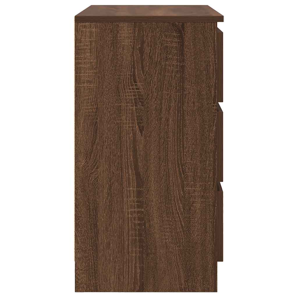 Συρταριέρα με Συρτάρια καφέ δρυς 71x35x65 εκ. Επεξ. Ξύλο - Pakobazaar