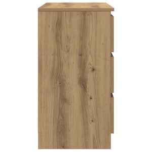 Συρταριέρα με Συρτάρια Τεχνίτης Δρυς 71x35x65 εκ. Επεξ. Ξύλο - Pakobazaar