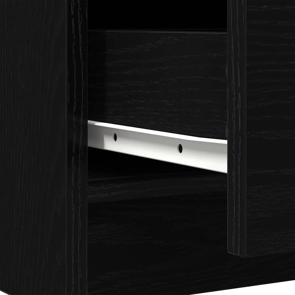 Συρταριέρα με Συρτάρια Μαύρη βελανιδιά 71x35x84 εκ. Επεξ. Ξύλο - Pakobazaar