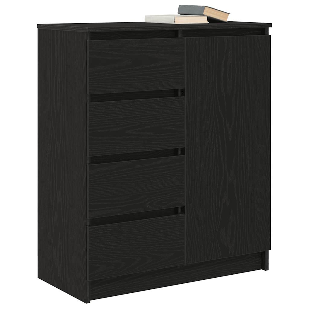 Συρταριέρα με Συρτάρια Μαύρη βελανιδιά 71x35x84 εκ. Επεξ. Ξύλο - Pakobazaar