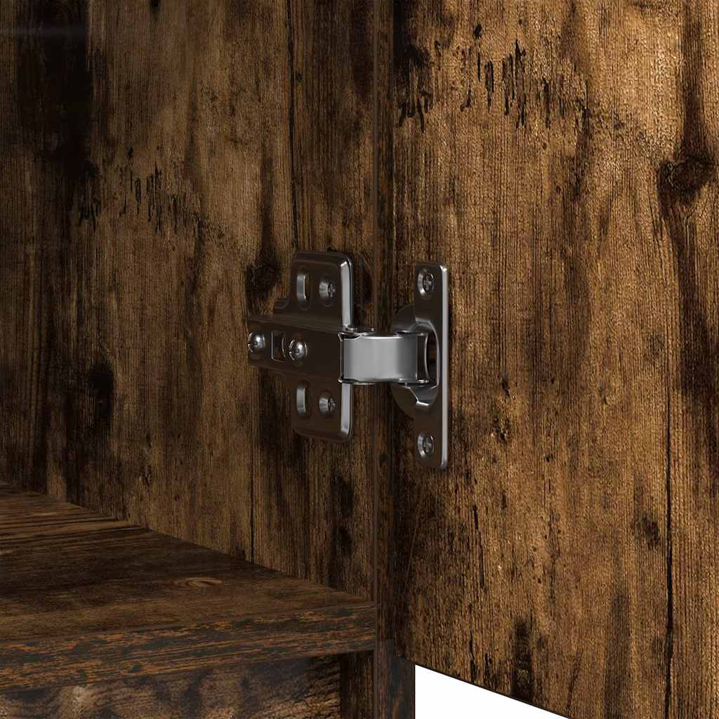 Συρταριέρα με Συρτάρια Καπνιστή Δρυς 71x35x84 εκ. Επεξ. Ξύλο - Pakobazaar