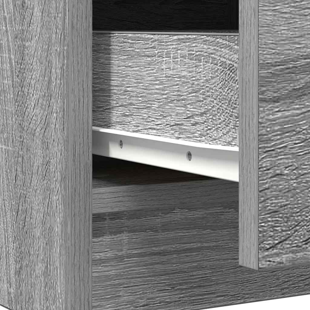 Συρταριέρα με Συρτάρια Γκρι Sonoma 71x35x84 εκ. από Επεξ. Ξύλο - Pakobazaar