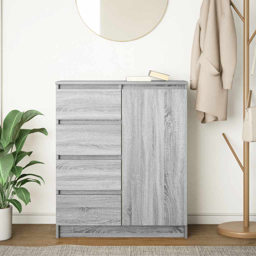 Συρταριέρα με Συρτάρια Γκρι Sonoma 71x35x84 εκ. από Επεξ. Ξύλο - Pakobazaar
