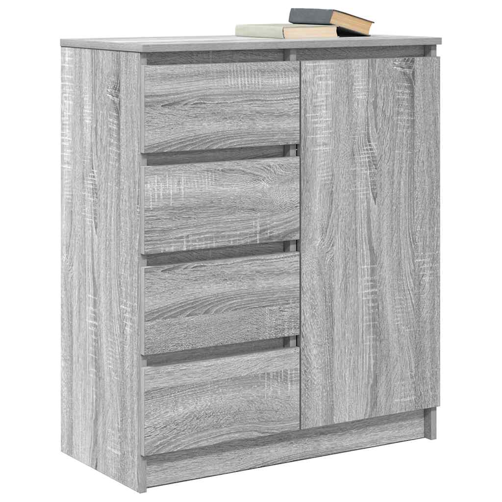 Συρταριέρα με Συρτάρια Γκρι Sonoma 71x35x84 εκ. από Επεξ. Ξύλο - Pakobazaar