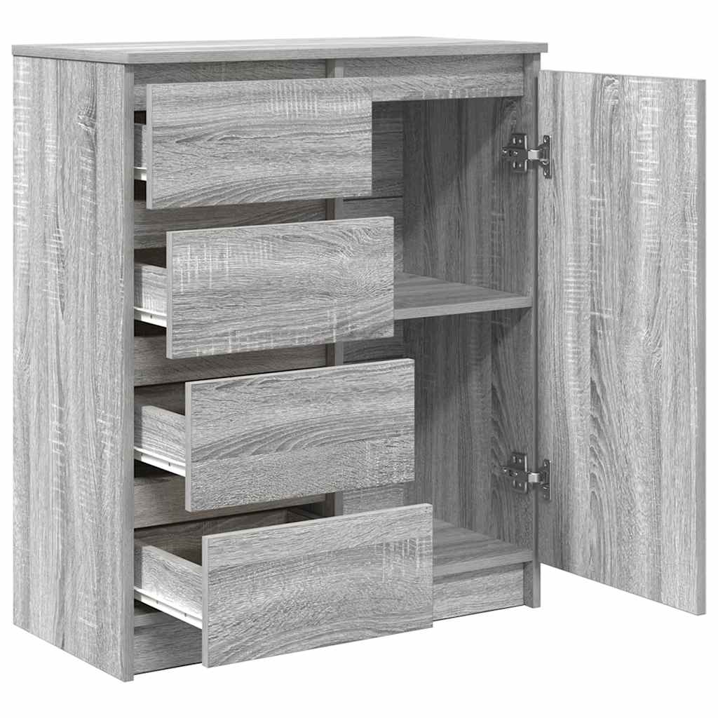 Συρταριέρα με Συρτάρια Γκρι Sonoma 71x35x84 εκ. από Επεξ. Ξύλο - Pakobazaar