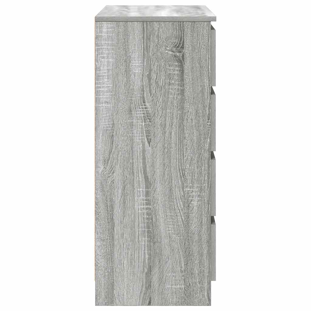 Συρταριέρα με Συρτάρια Γκρι Sonoma 71x35x84 εκ. από Επεξ. Ξύλο - Pakobazaar