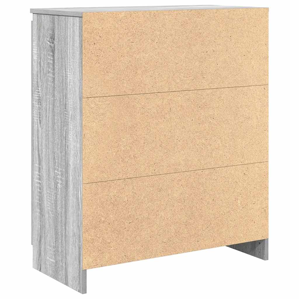 Συρταριέρα με Συρτάρια Γκρι Sonoma 71x35x84 εκ. από Επεξ. Ξύλο - Pakobazaar